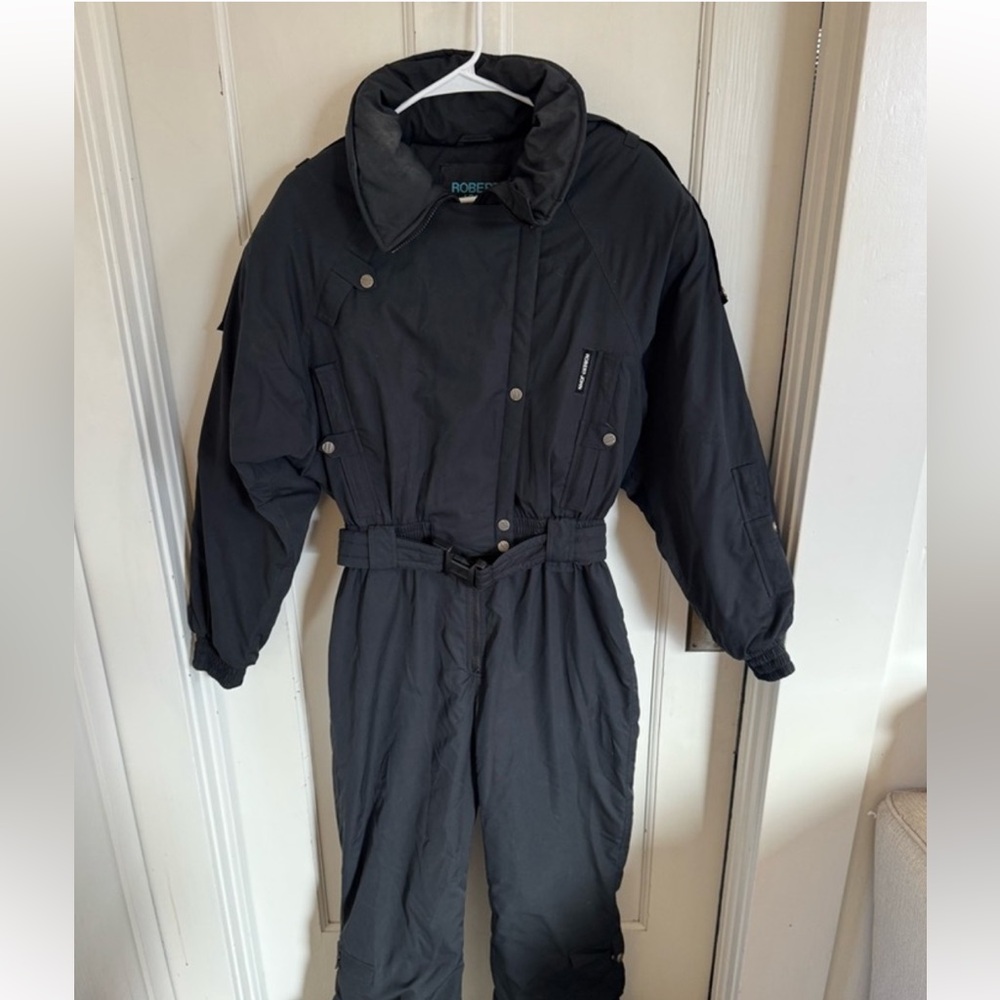 Vintage Robert John women’s black snowsuit size 12